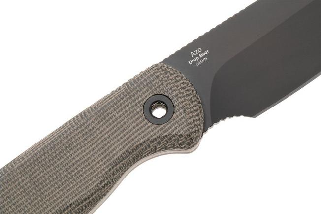 Afbeelding voor Kizer Vanguard Drop Bear Fix 1093A3 Sheepsfoot DLC S45VN, Norplex UltreX Micarta, vaststaand mes, Azo design