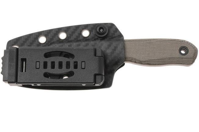 Afbeelding voor Kizer Vanguard Drop Bear Fix 1093A3 Sheepsfoot DLC S45VN, Norplex UltreX Micarta, vaststaand mes, Azo design