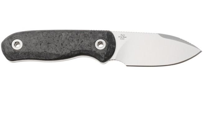 Afbeelding voor Kizer Vanguard Drop Bear Fix 1094A3 Satin M390, Carbonfiber, vaststaand mes, Azo design