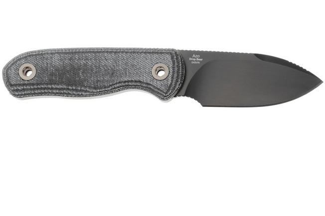 Afbeelding voor Kizer Vanguard Drop Bear Fix 1094A4 DLC S45VN, Grey Micarta, vaststaand mes, Azo design