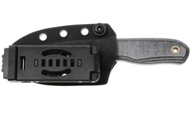 Afbeelding voor Kizer Vanguard Drop Bear Fix 1094A4 DLC S45VN, Grey Micarta, vaststaand mes, Azo design