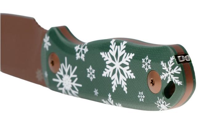 Afbeelding voor Kizer Drop Bear Christmas 2025 Limited Edition 1094MC1, D2 Sunset Metal PVD, Green G10, vaststaand mes
