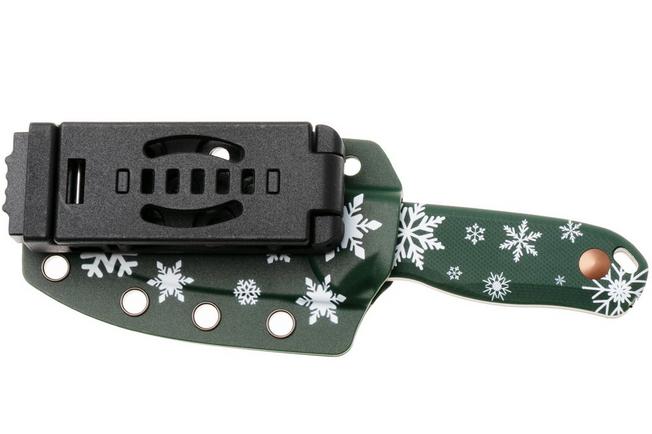 Afbeelding voor Kizer Drop Bear Christmas 2025 Limited Edition 1094MC1, D2 Sunset Metal PVD, Green G10, vaststaand mes
