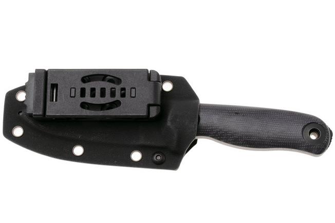 Afbeelding voor Kizer Drop Bear Fix 3, 1101A3, Black 1095 Carbon Steel, Black Micarta bushcraftmes, Azo design