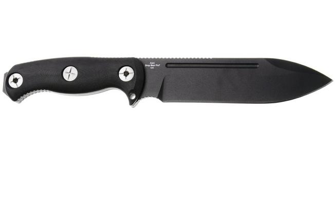 Afbeelding voor Kizer Drop Bear Fix 7, 1103A2, Black 1095 Carbon Steel, Black G10 bushcraftmes, Azo design