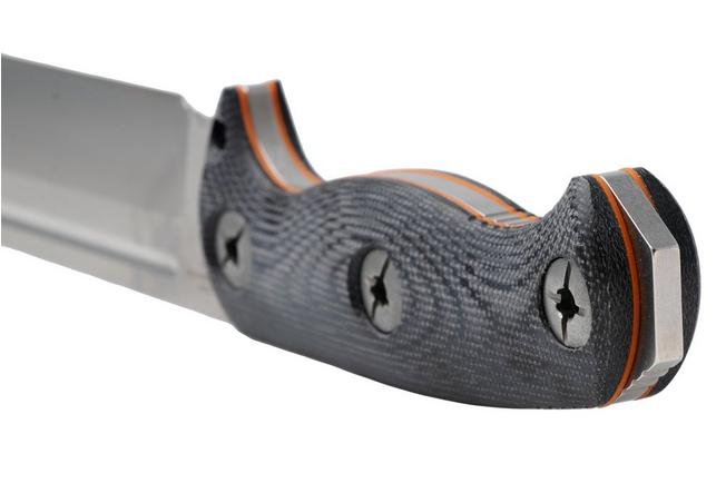 Afbeelding voor Kizer Drop Bear Fix 7 HexShox 1103HSD1, Stonewashed AEB-L, Black Micarta and TPE, survivalmes, Azo design