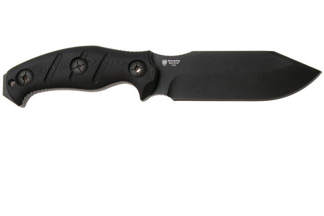 Imagen para Kizer Sheepdog Survival 1105A3 Black 1095, Black G10, cuchillo de supervivencia, diseño de Chris Conaway