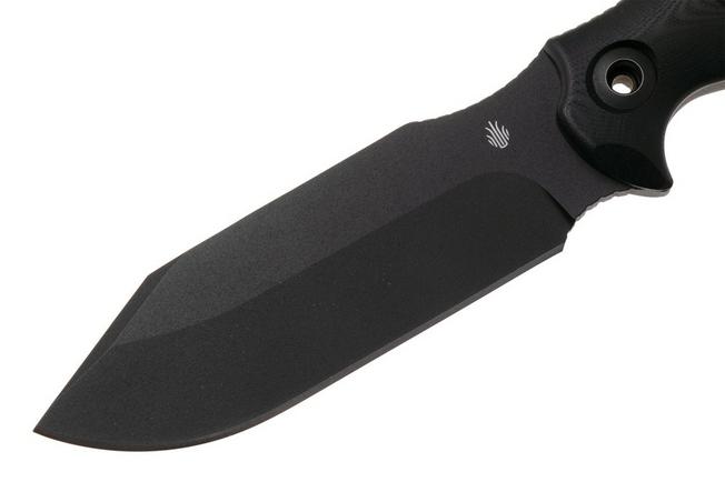 Imagen para Kizer Sheepdog Survival 1105A3 Black 1095, Black G10, cuchillo de supervivencia, diseño de Chris Conaway