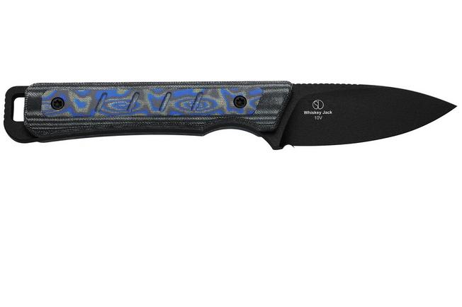 Bild für Kizer Whiskey Jack 1108A1 Black CPM 10V, Norplex UltreX Micarta & Vortex Micarta, Fahrtenmesser, Jonathan Styles Design