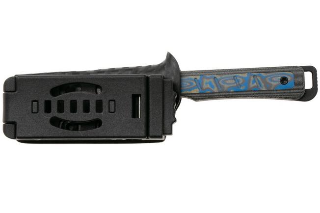 Image for Kizer Whiskey Jack 1108A1 Black CPM 10V, Norplex UltreX Micarta & Vortex Micarta, fixed knife, Jonathan Styles design