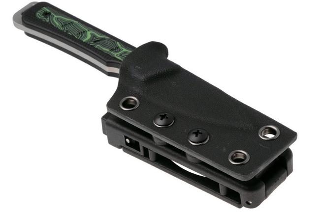 Image for Kizer Whiskey Jack 1108A3 Satin AEB-L, G10 & Damascus G10, fixed knife, Jonathan Styles design