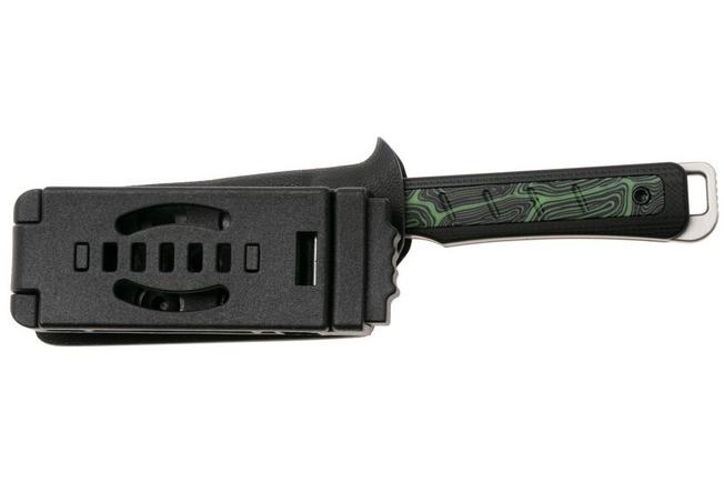 Image for Kizer Whiskey Jack 1108A3 Satin AEB-L, G10 & Damascus G10, fixed knife, Jonathan Styles design