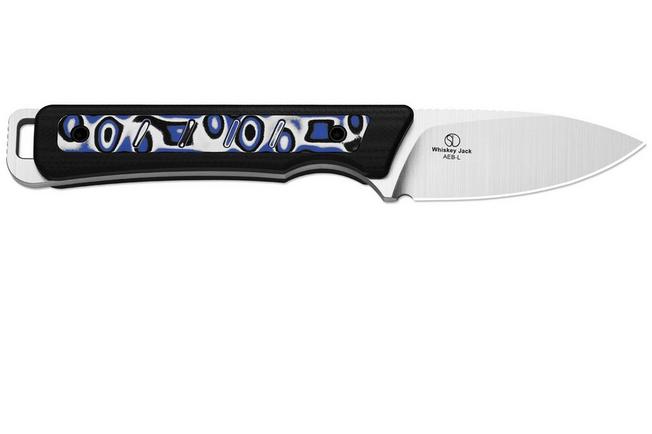 Image pour Kizer Whiskey Jack 1108A6 Satin AEB-L, G10 & Vortex Pattern Micarta, couteau de poche, Azo design