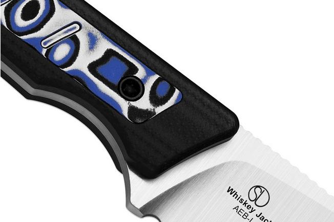 Image pour Kizer Whiskey Jack 1108A6 Satin AEB-L, G10 & Vortex Pattern Micarta, couteau de poche, Azo design
