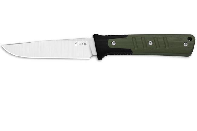 Bild für Kizer Area Eight 1113A1 Satin AEB-L, Green & Black G10, Fahrtenmesser, Jonathan Styles Design
