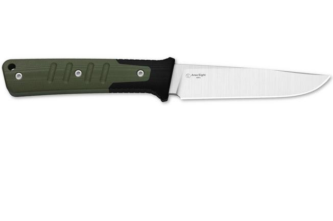 Bild für Kizer Area Eight 1113A1 Satin AEB-L, Green & Black G10, Fahrtenmesser, Jonathan Styles Design