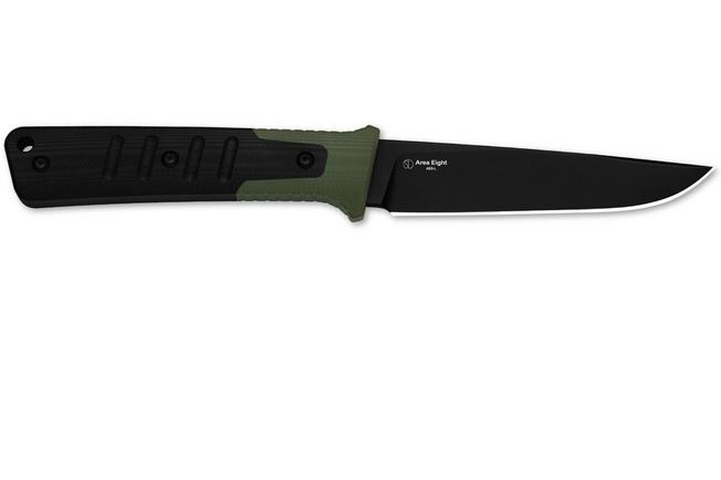 Bild für Kizer Area Eight 1113A2 PVD AEB-L, Black & Green G10, Fahrtenmesser, Jonathan Styles Design
