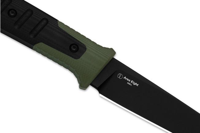 Bild für Kizer Area Eight 1113A2 PVD AEB-L, Black & Green G10, Fahrtenmesser, Jonathan Styles Design