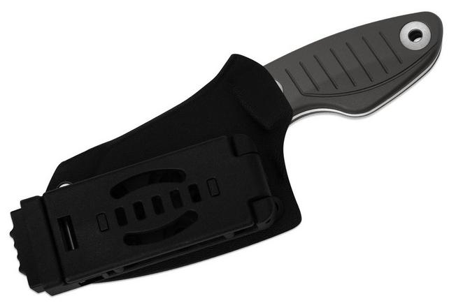Image pour Kizer Nightjar 1114A2 Stonewashed AUS-10, Gray Aluminum, couteau fixe, Vincent Rizzo design