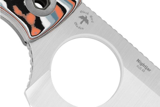 Image pour Kizer Nightjar 1114A3 Satin AUS-10, Vortex Pattern Micarta, couteau fixe, Vincent Rizzo design
