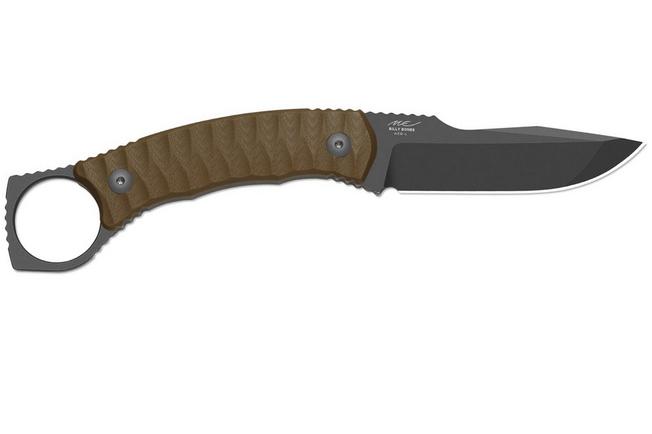 Bild für Kizer Billy Bones 1115A2 Graywashed AEB-L, Tan G10, Fahrtenmesser, Maksim Epifantsev Design