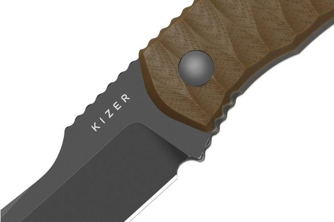 Bild für Kizer Billy Bones 1115A2 Graywashed AEB-L, Tan G10, Fahrtenmesser, Maksim Epifantsev Design