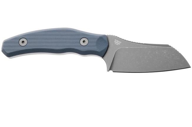 Bild für Kizer Bulldog Fix 1116A1 Graywashed 14C28N, Dark Blue G10, Fahrtenmesser, O.SHO Design