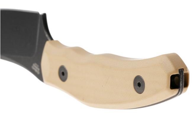 Bild für Kizer Bulldog Fix 1116A2 Blackwashed 14C28N, Brown G10, Fahrtenmesser, O.SHO Design