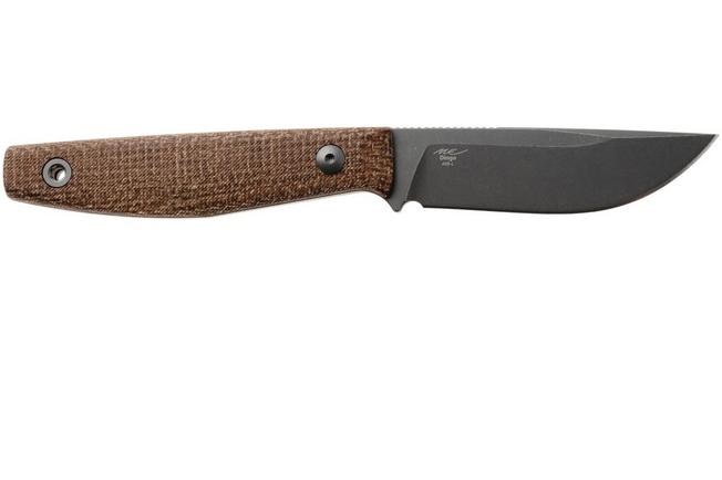 Afbeelding voor Kizer Dingo 1121A1, Gray PVD AEB-L, Brown Micarta vaststaand mes, Maksim Epifantsev design