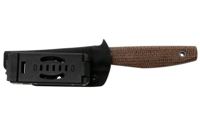 Afbeelding voor Kizer Dingo 1121A1, Gray PVD AEB-L, Brown Micarta vaststaand mes, Maksim Epifantsev design