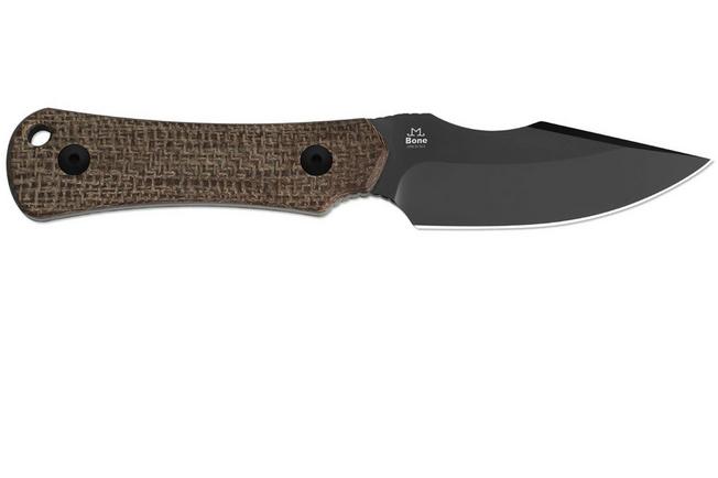 Image pour Kizer Bone 1122A1 Matte DLC 3V, Norplex Ultrex Micarta, couteau fixe, Maverick Customs design