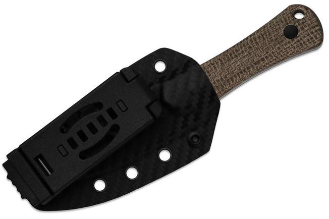 Image pour Kizer Bone 1122A1 Matte DLC 3V, Norplex Ultrex Micarta, couteau fixe, Maverick Customs design