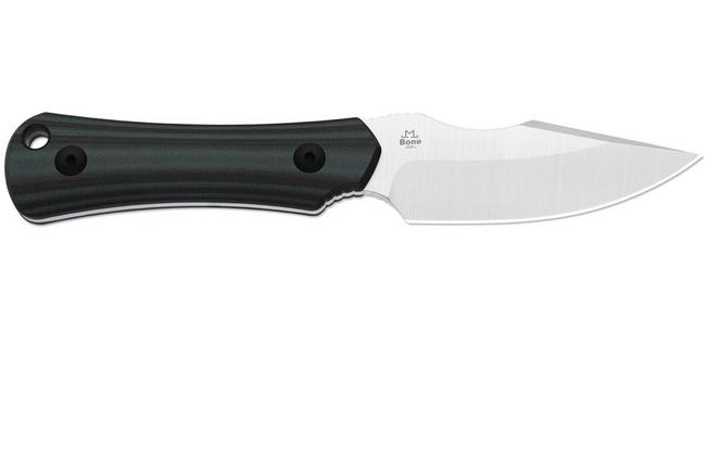 Image pour Kizer Bone 1122A3 Satin AEB-L, Black Green G10, couteau fixe, Maverick Customs design