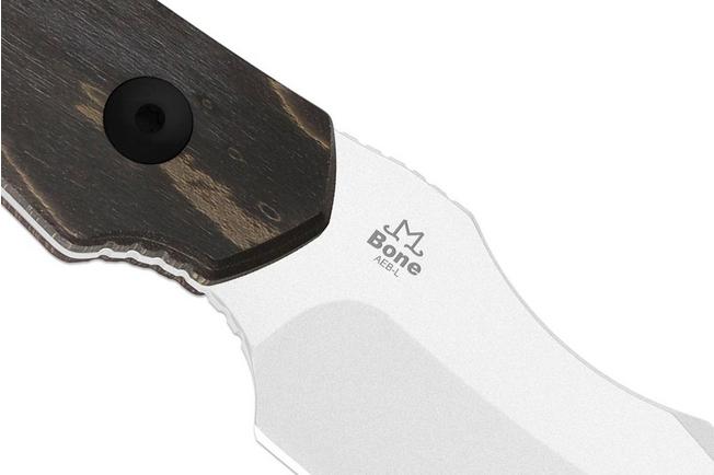 Image pour Kizer Bone 1122A4 Stonewashed AEB-L , Stabilized Wood, couteau fixe, Maverick Customs design
