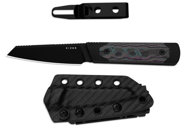 Bild für Kizer Hallow 1123A1 Black 10V, Aluminum & Camo Carbon Jazzy, Fahrtenmesser, Michael Herrick Design