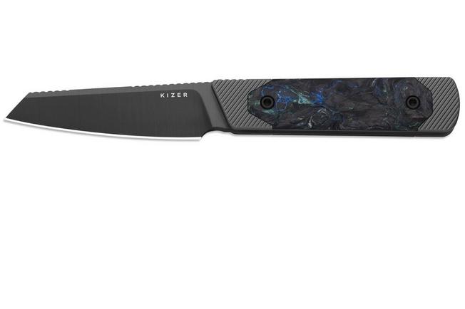 Bild für Kizer Hallow 1123A2 Gray PVD 10V, Aluminum & Carbon Fiber, Fahrtenmesser, Michael Herrick Design