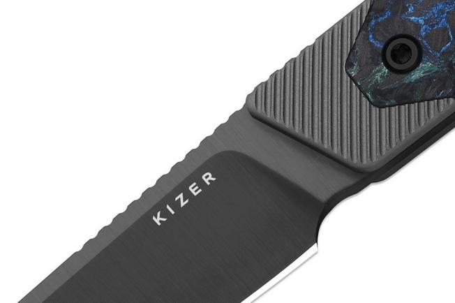 Bild für Kizer Hallow 1123A2 Gray PVD 10V, Aluminum & Carbon Fiber, Fahrtenmesser, Michael Herrick Design