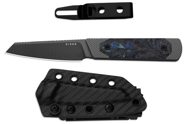 Bild für Kizer Hallow 1123A2 Gray PVD 10V, Aluminum & Carbon Fiber, Fahrtenmesser, Michael Herrick Design