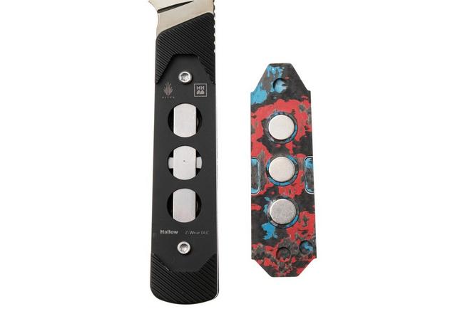 Afbeelding voor Kizer Hallow 1123A3 Polished DLC Ultra Z-Wear PM, Fat Carbon Nebula & Aluminium vaststaand mes, Michael Herrick design