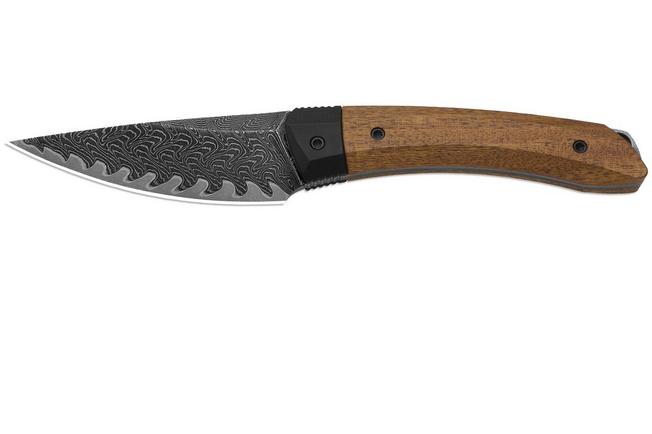 Image pour Kizer Momo Fix 3 1124A1 Acid-Washed Takefu VG-10 Damascus, Mkuruti G10, couteau fixe