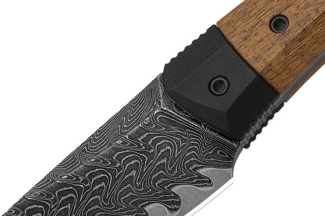 Image pour Kizer Momo Fix 3 1124A1 Acid-Washed Takefu VG-10 Damascus, Mkuruti G10, couteau fixe