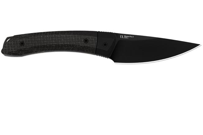 Image pour Kizer Momo Fix 3 1124A4 PVD AEB-L, Black Micarta & Black G10, couteau fixe