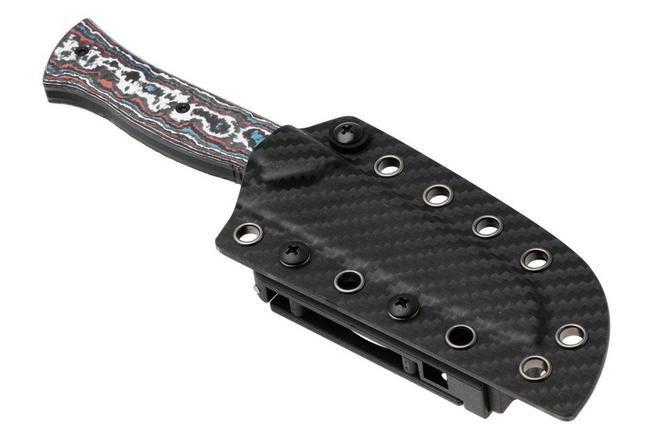 Image for Kizer Whip Tail 1131A1, Black CPM 10V, FatCarbon Nebula & GID G10 fixed knife, Jordan Scolman design