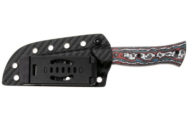 Image for Kizer Whip Tail 1131A1, Black CPM 10V, FatCarbon Nebula & GID G10 fixed knife, Jordan Scolman design