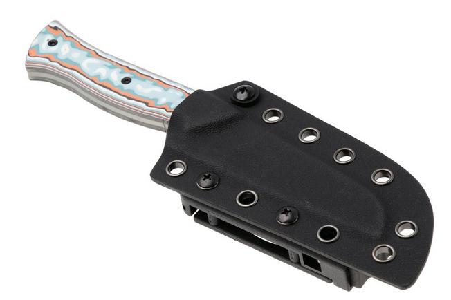 Image for Kizer Whip Tail 1131A2, Satin AEB-L, Vortex Pattern Micarta & GID G10 fixed knife, Jordan Scolman design