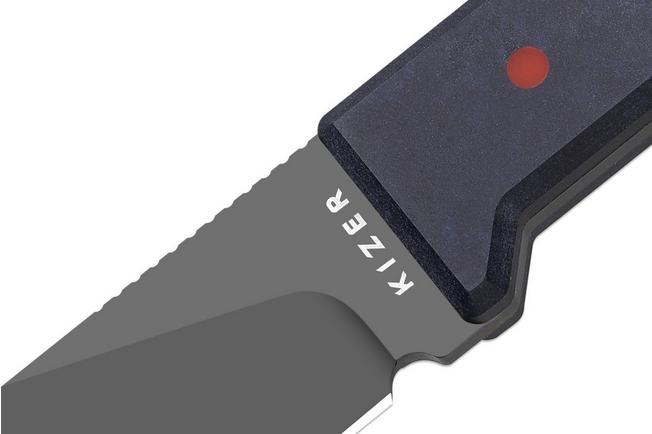Image pour Kizer Abrams 1133A1 Matte DLC CPM 3V, Richlite & Carbon Waves, couteau fixe