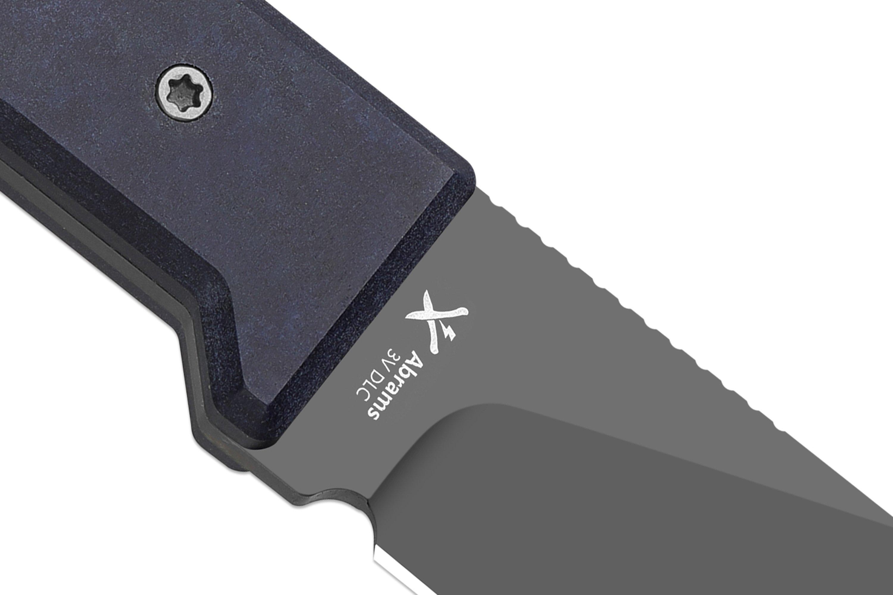 Kizer Abrams 1133A1 Matte DLC CPM 3V, Richlite & Carbon Waves