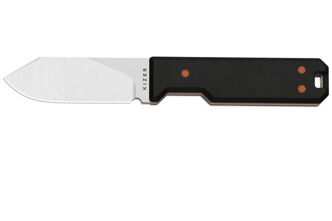 Image pour Kizer Abrams 1133A3 Satin 14C28N, Black G10, couteau fixe