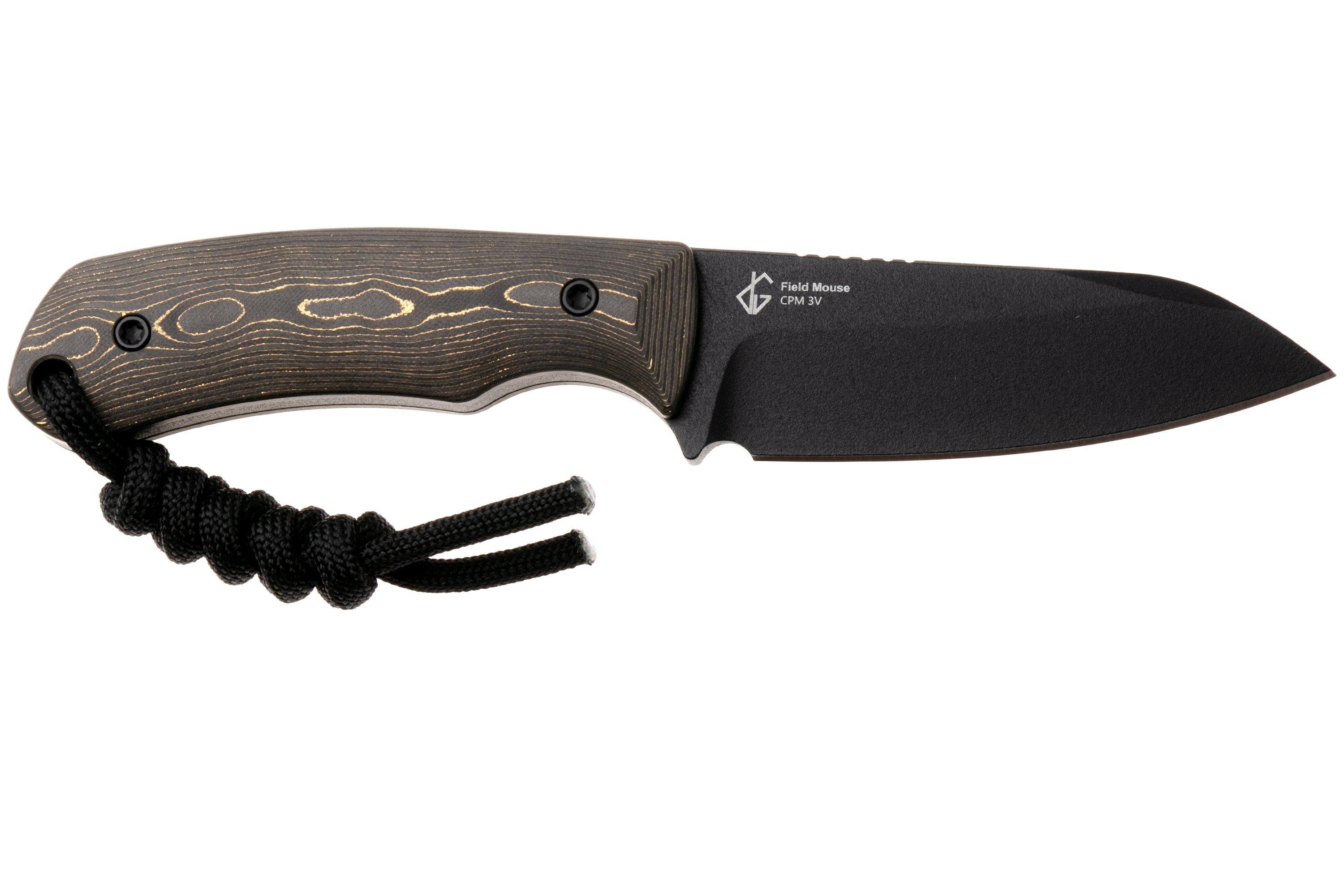 Kizer Field Mouse 1135A1, Black CPM 3V, Camo Gold FatCarbon fixed