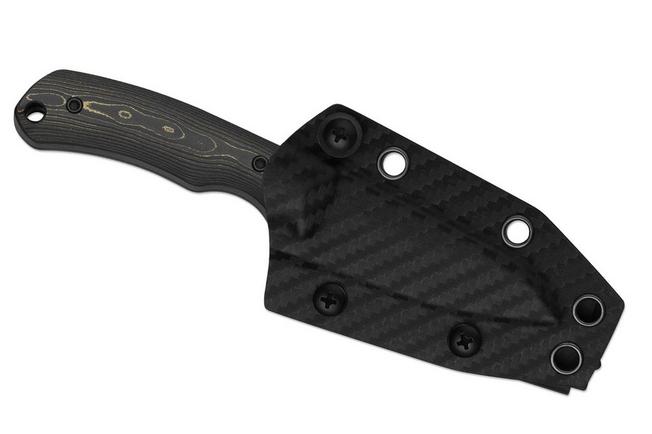 Image pour Kizer Field Mouse 1135A1, Black CPM 3V, Camo Gold FatCarbon couteau fixe, Jakeb Ginsberg design